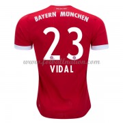 Bundesliga Fotballdrakter Bayern Munich 2017-18 Arturo Vidal 23 Hjemme Draktsett..